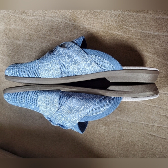 NWOT Life Stride X B Zee's Air Step Kissed Mule In Blue Size 9M - Picture 6 of 9